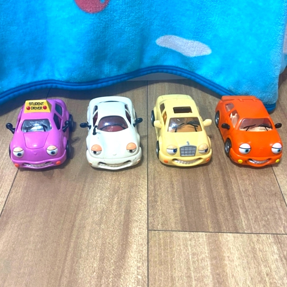 Colorful Toy Car Set for Kids Chevron